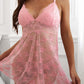 Adjustable Spaghetti Strap Lace Babydoll with Thong